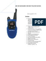 Walkie Talkie MC220 Radio de Dos Vías de Manos