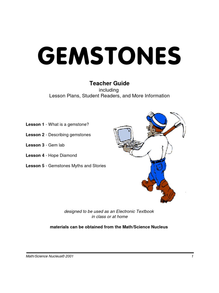 Gemstones: Teacher Guide | PDF