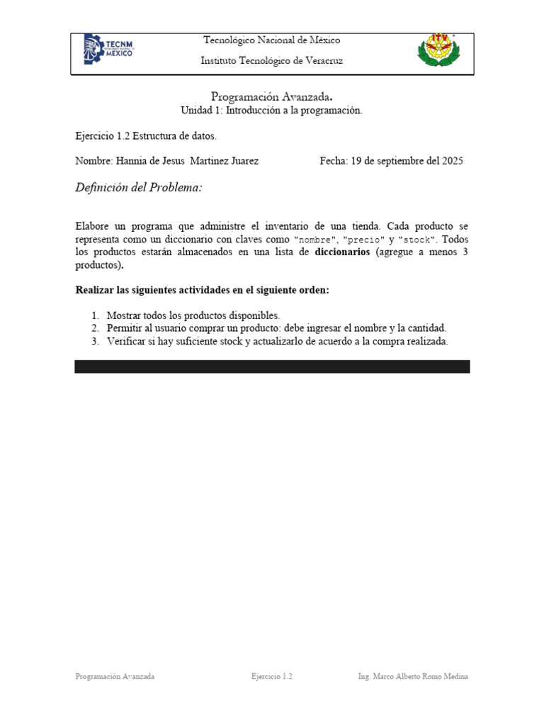 Programa de Inventario en Python | PDF