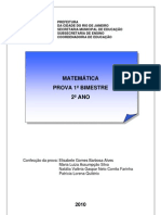 PROVA MATEMÁTICA 1 BI 2ANO