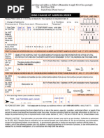 USPS Change of Address Form 3575 | PDF | Address (Geography