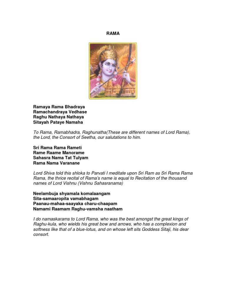 Ram A | PDF