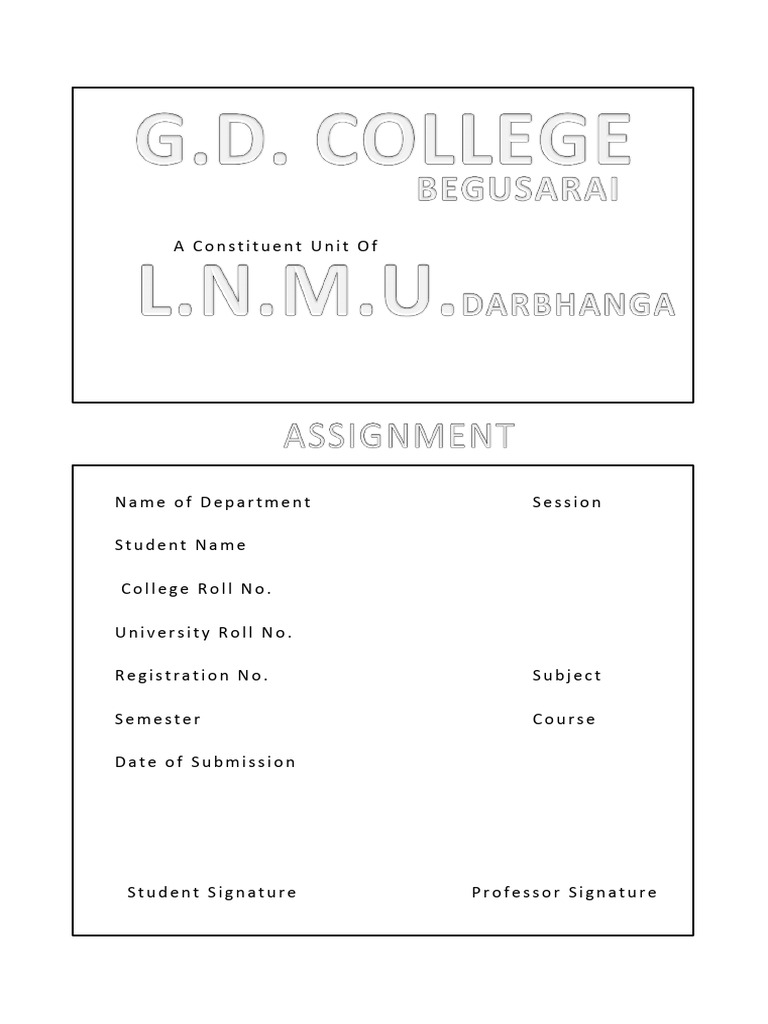 Student Submission Form Template | PDF