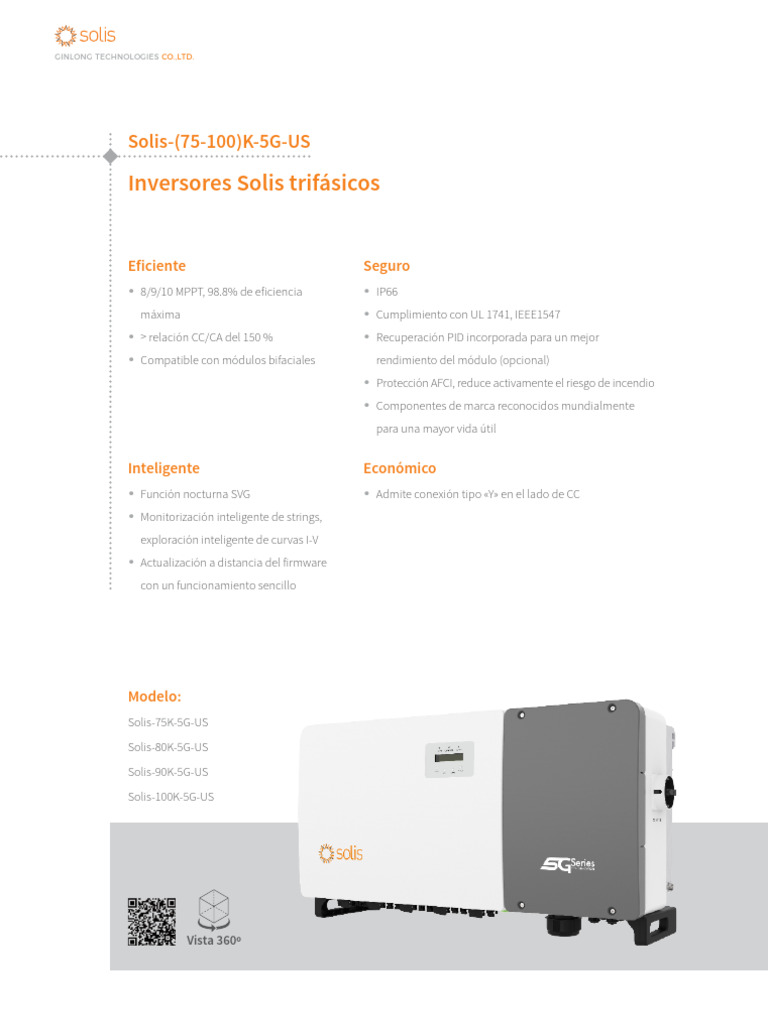 Inversor Solis Trifasico On Grid 100kW 480V | PDF | Electromagnetismo ...