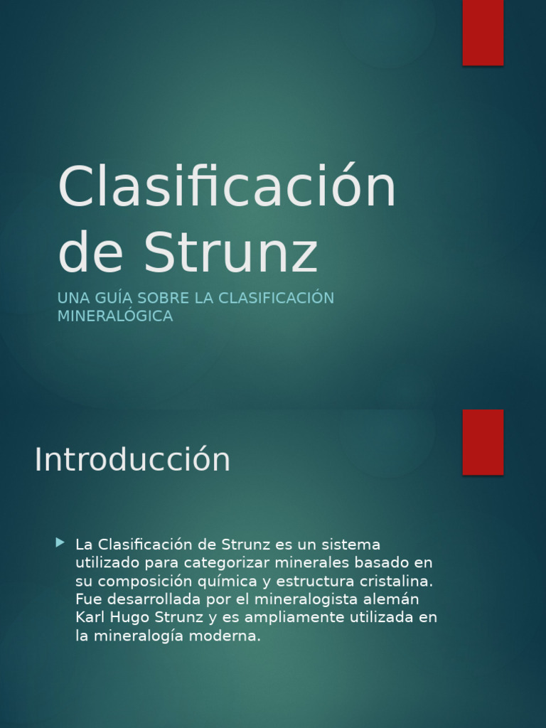 Guía de Clasificación de Minerales Strunz | PDF | Minerales | Calcita