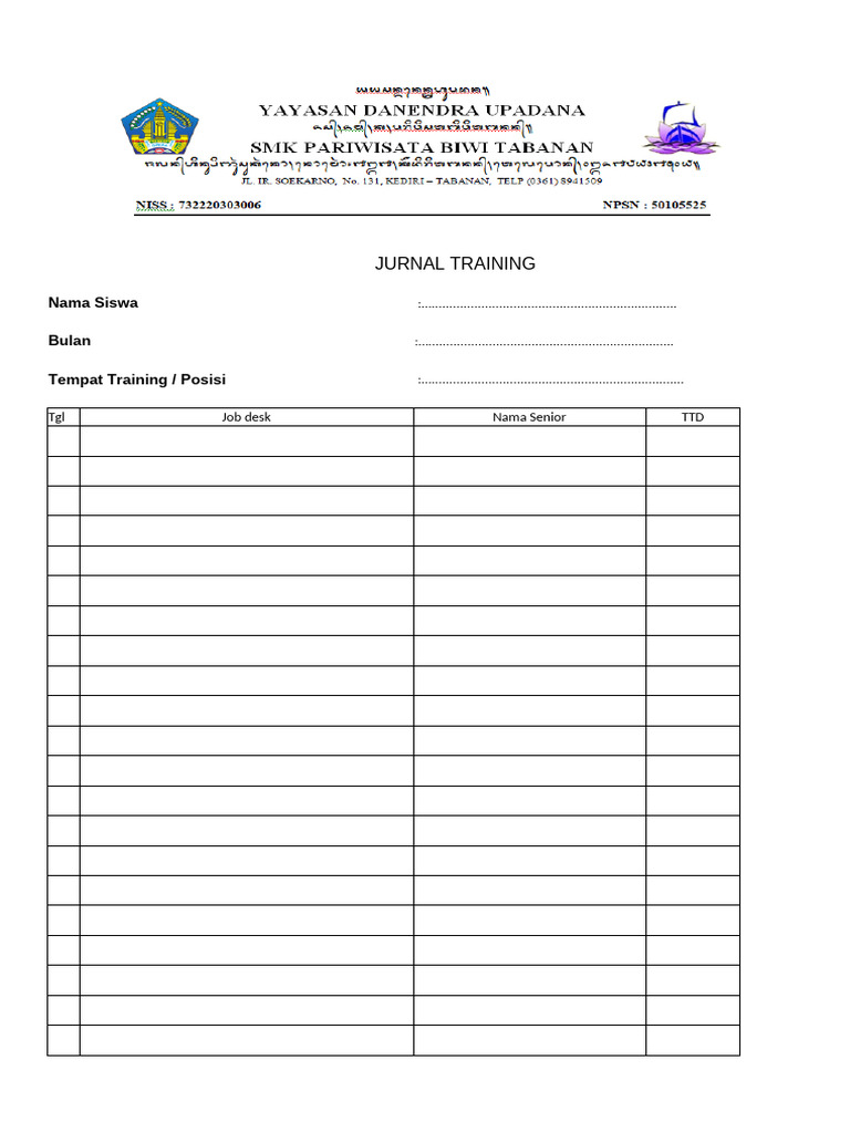 Jurnal Trainng | PDF