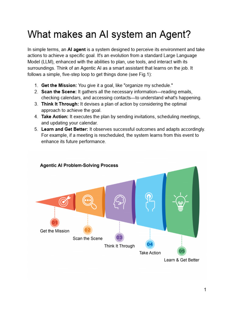 Understanding AI Agents and Their Functions | PDF | Artificial ...