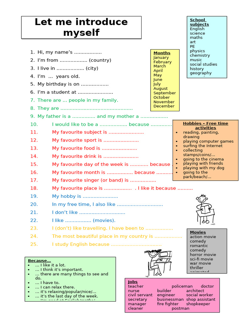Let Me Introduce Myself Fun Activities Games 673 | PDF | Chess Openings ...