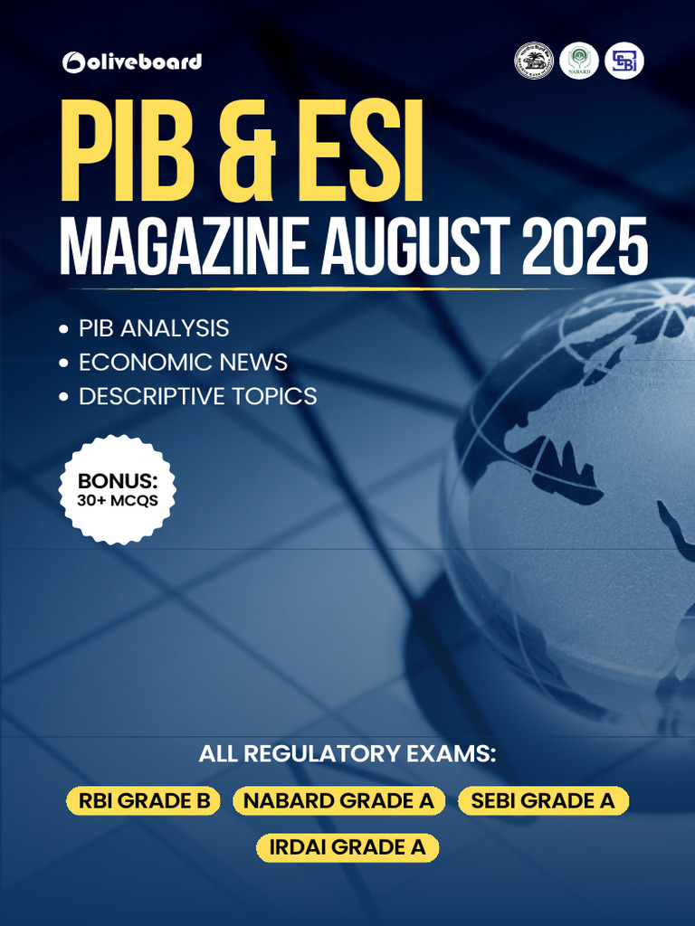 PIB Magazine: August 2025 Highlights | PDF | Trade Agreements | Economies