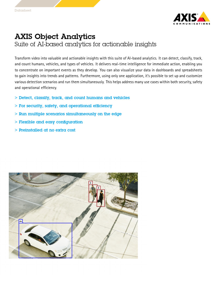 AXIS Object Analytics User Manual | PDF | Analytics | Computing