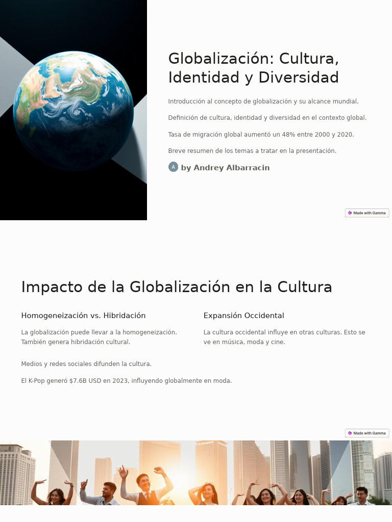 Impacto de la Globalización en Cultura y Diversidad | PDF