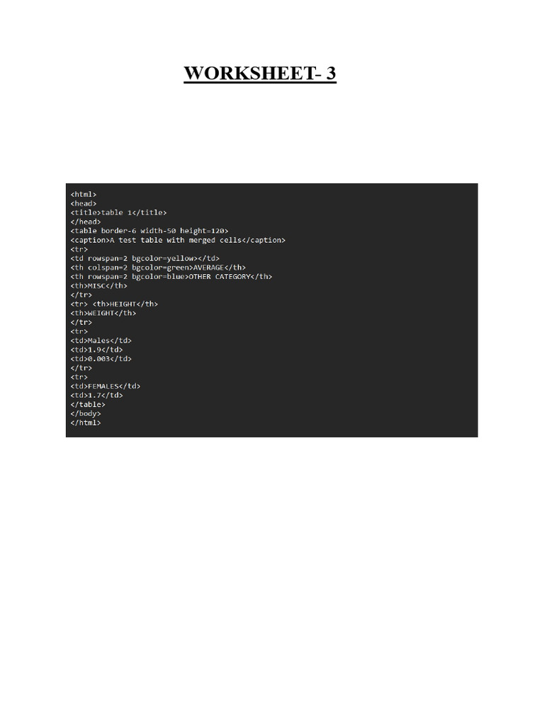 SEO Worksheet Template | PDF