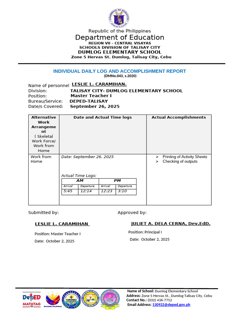 Dumlog Es Idlar Template Leslie | PDF