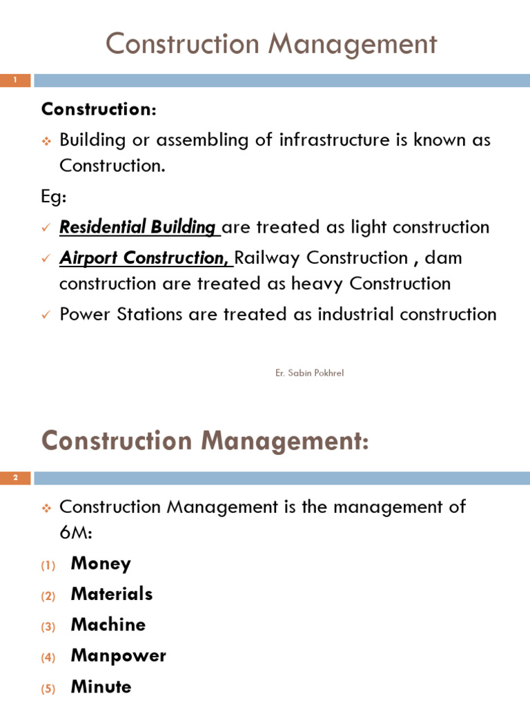 Construction Management Essentials Guide | PDF | Variance