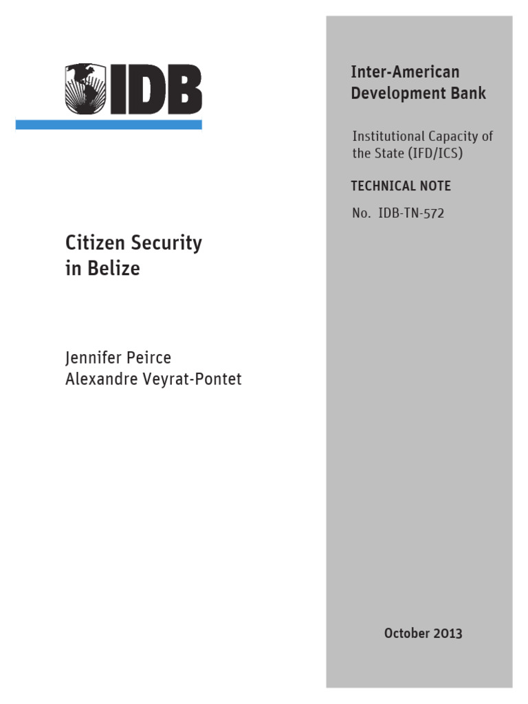 Belize Citizen Security Strategies Report | PDF | Prison | Violence