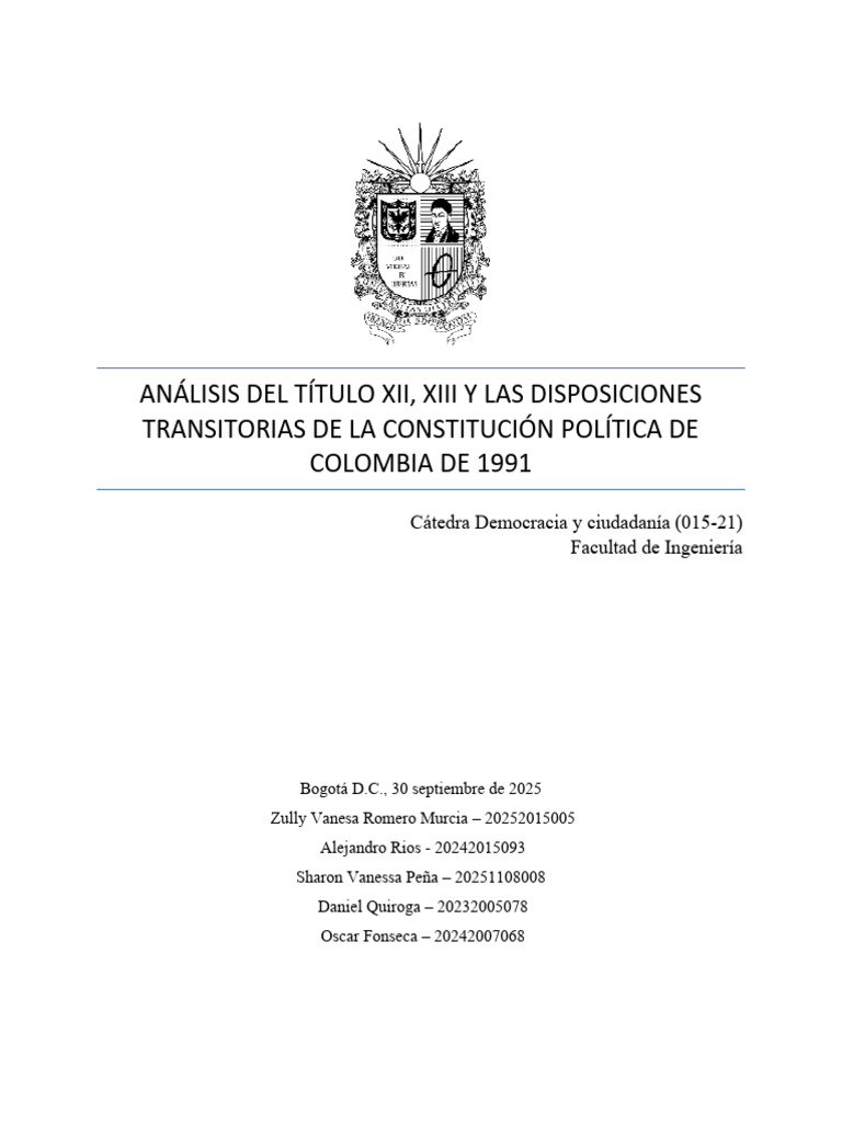 Participación Ciudadana en Colombia 1991 | PDF | Democracia ...