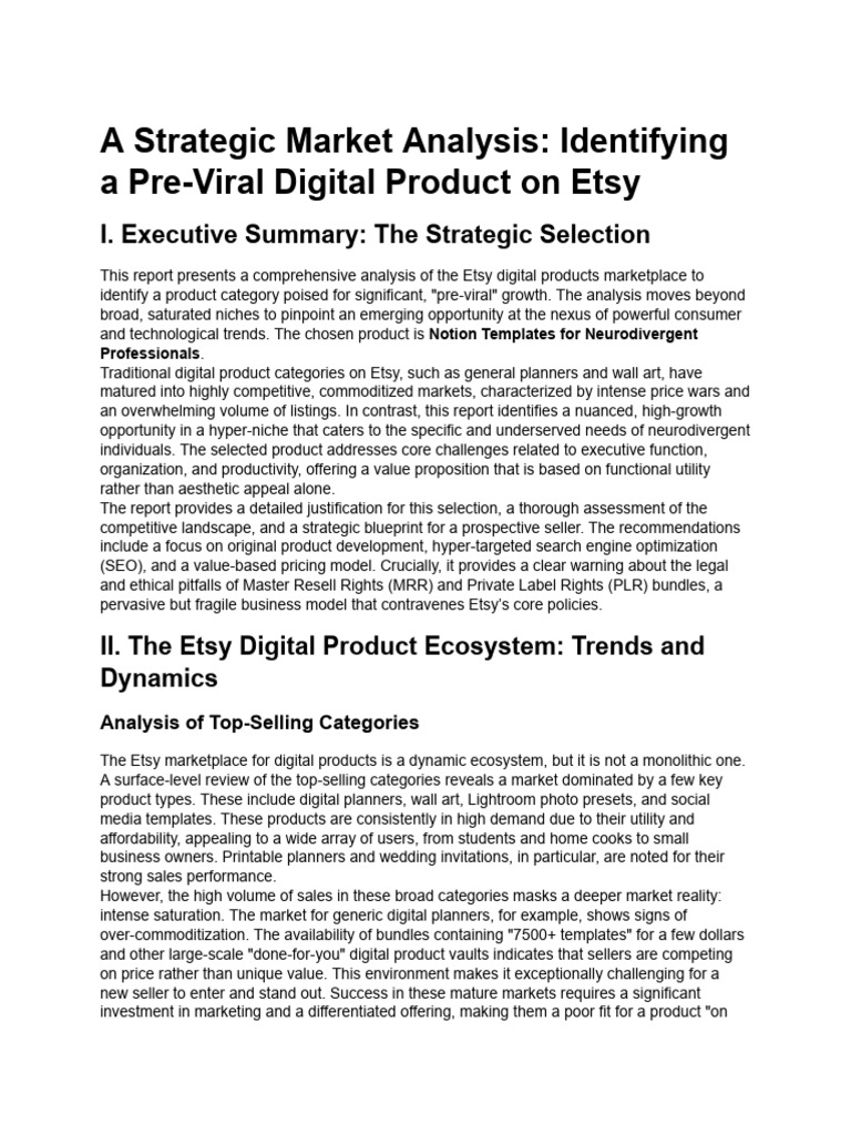 Etsy 2025 Trends: Neurodivergent Templates | PDF | Etsy | Pricing