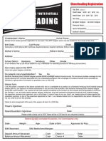 2012 Cheerleading Registration Form