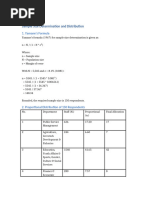 Yamane Formula for Sample Size Determination | PDF