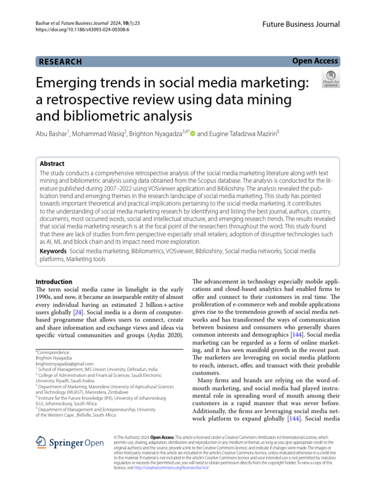 Social Media Marketing Trends Analysis | PDF | Marketing | Social Media