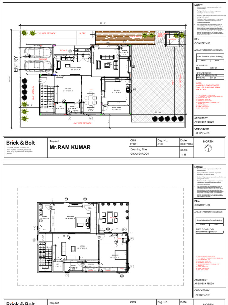 Building Layout and Area Schedule | PDF