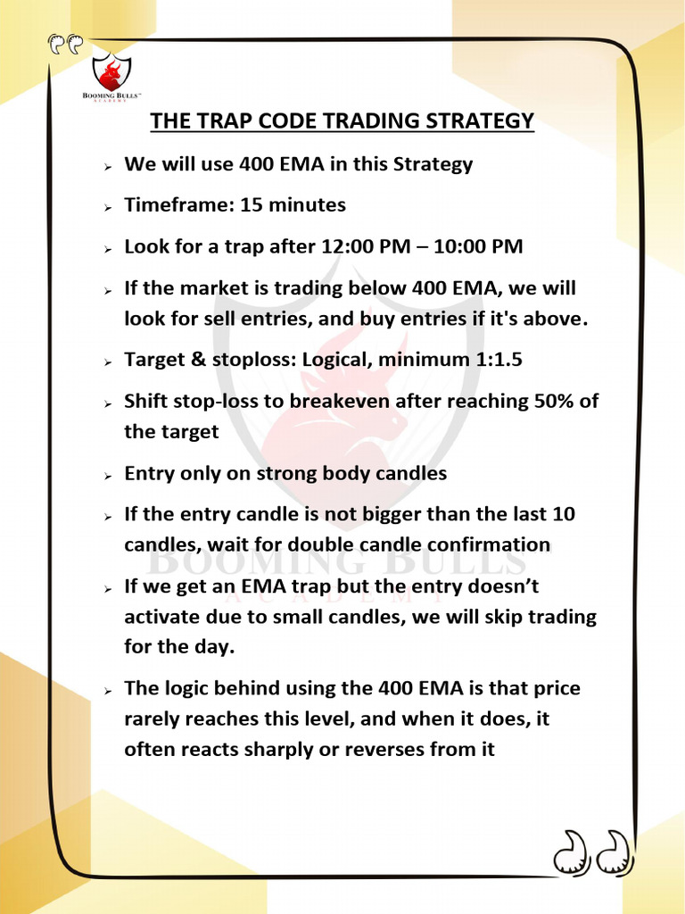 The Trap Code Trading Strategy | PDF
