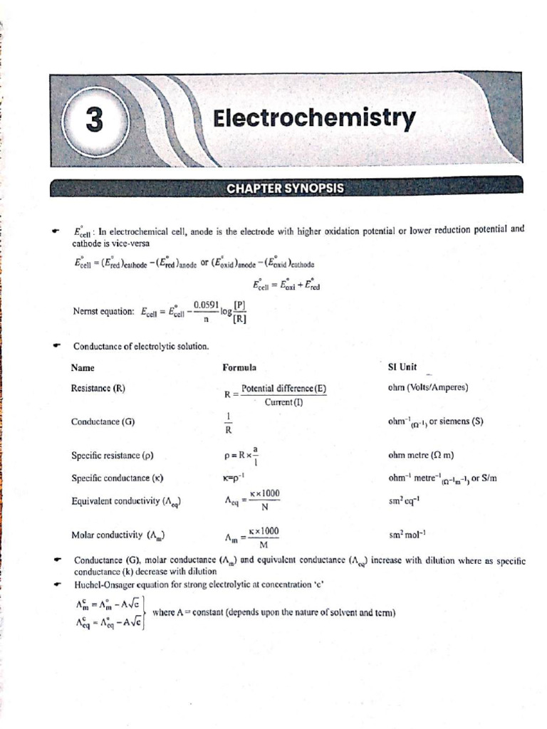 Electrochem Pyqq | PDF