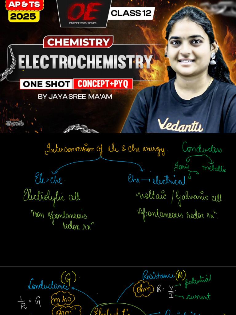 Electrochem Vedantu Class Notes | PDF