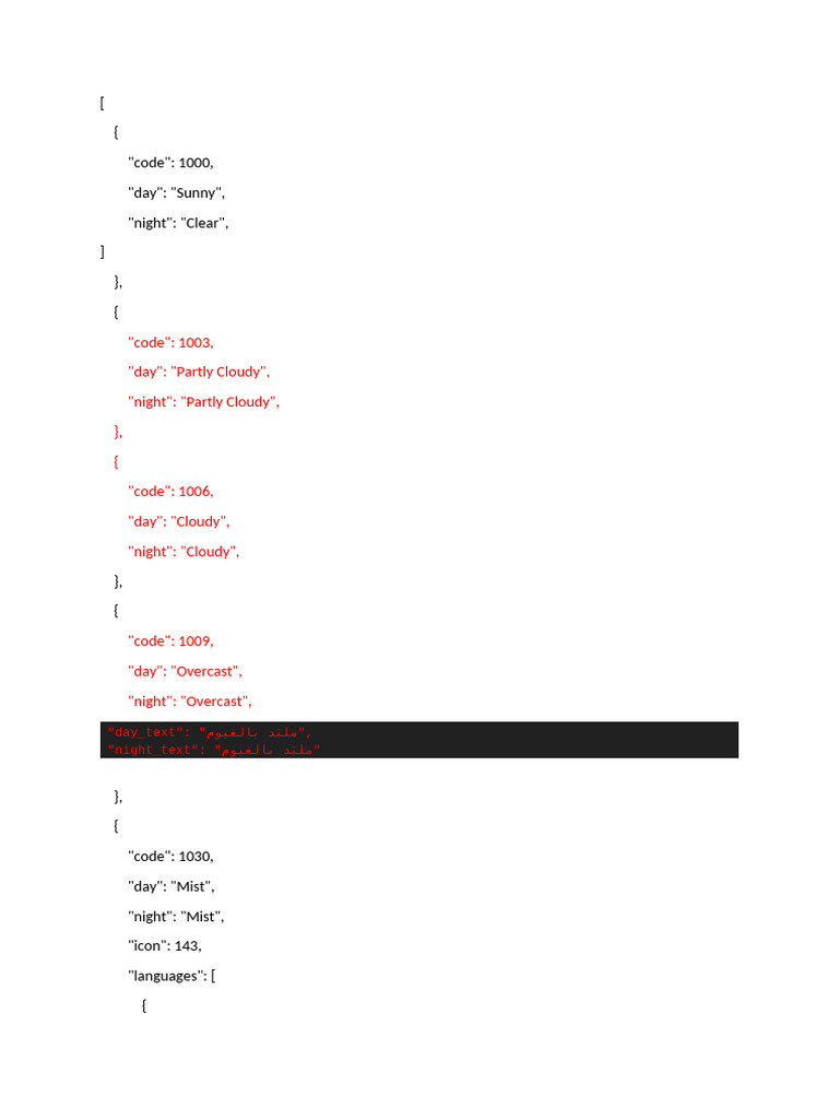 Weather CODE | PDF