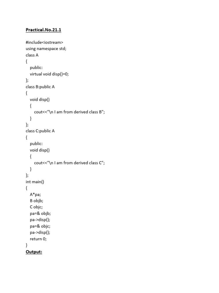 Practical No 21 1 OOP | PDF