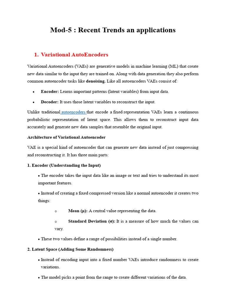 Variational Autoencoders and GANs Explained | PDF | Deep Learning ...