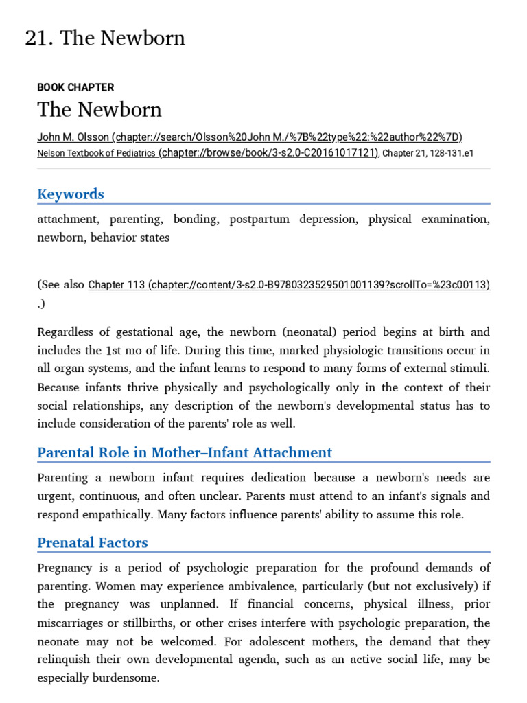 Understanding Newborn Development and Care | PDF | Childbirth | Infants
