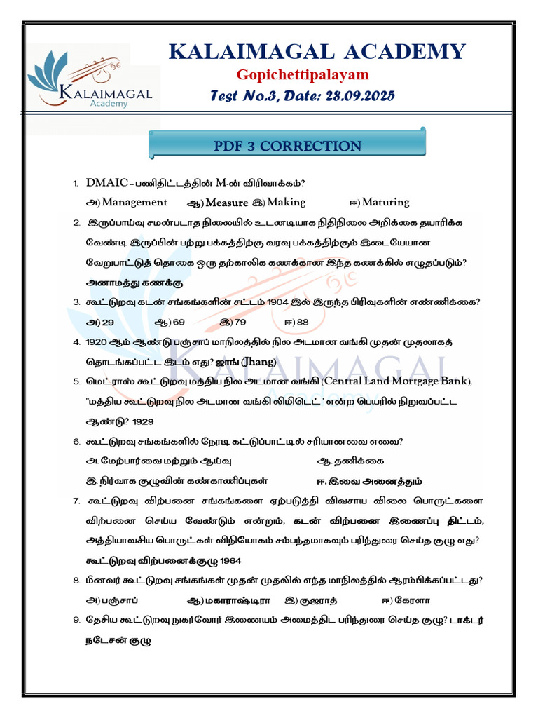 PDF 3 Correction | PDF