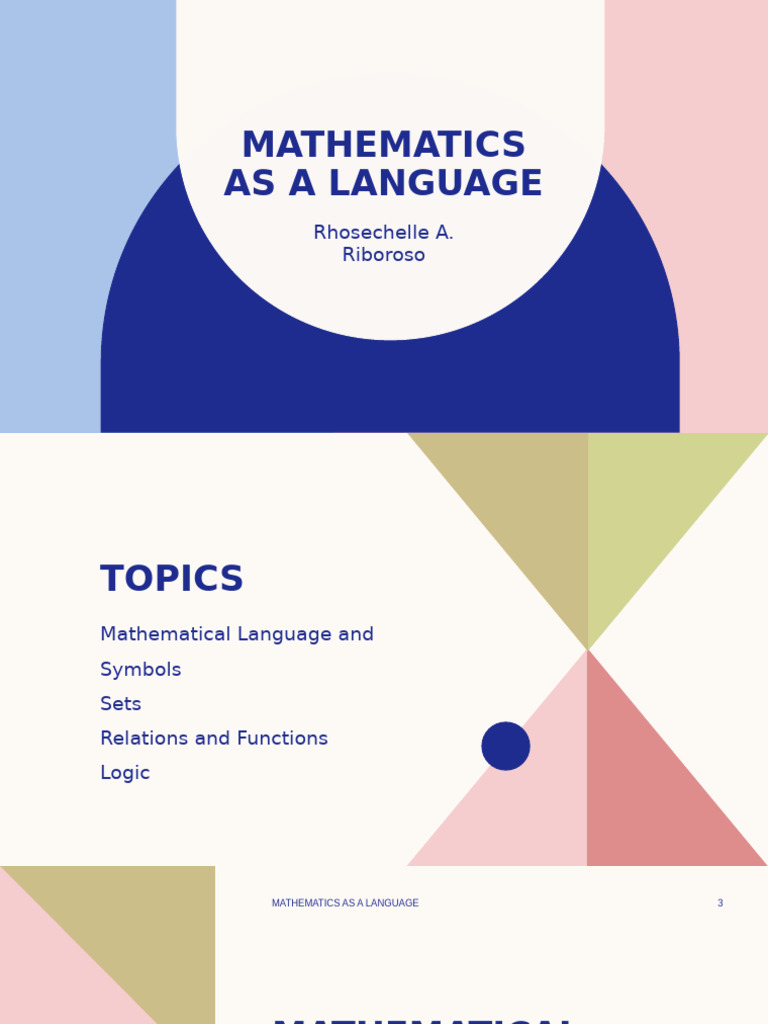 Understanding Mathematical Language and Symbols | PDF | Set ...
