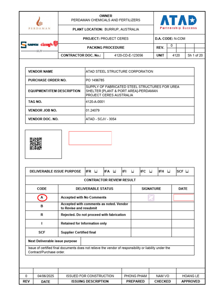 Packing Procedure for Steel Structures | PDF | Dangerous Goods ...