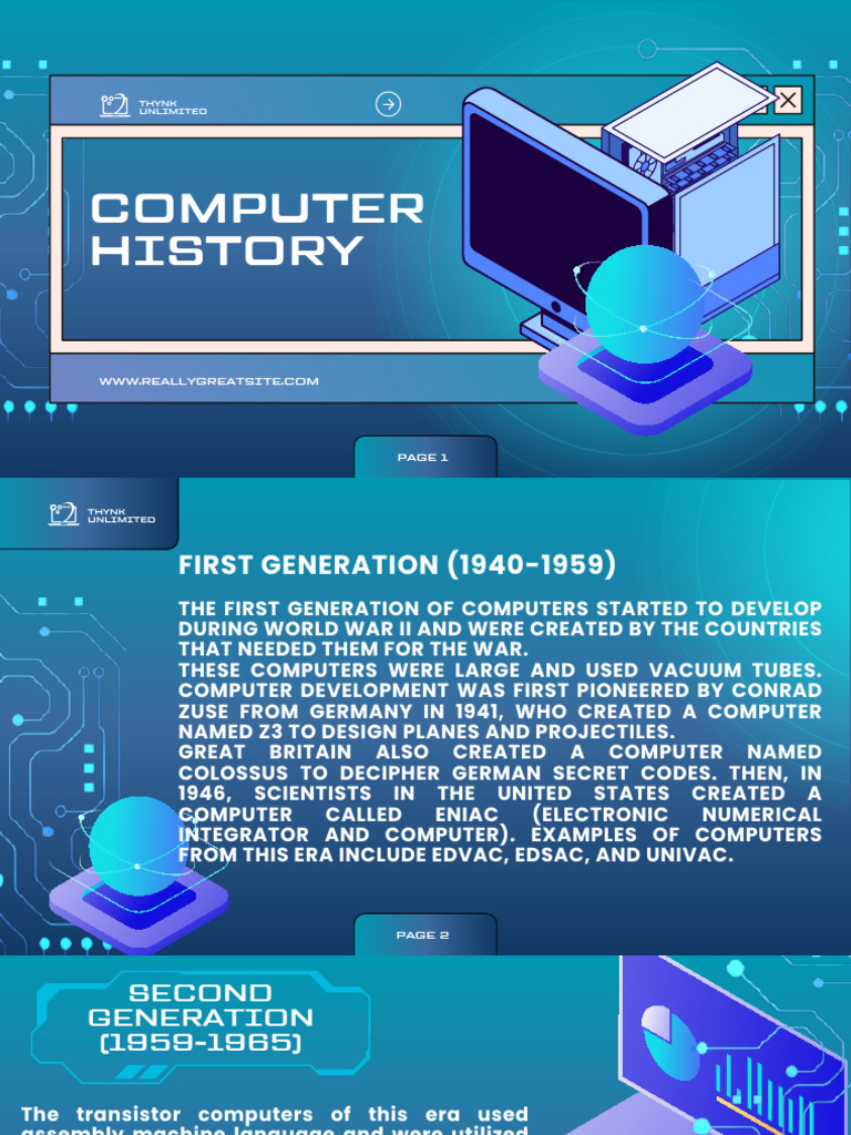 Evolution of Computer Generations | PDF | Integrated Circuit | Office ...