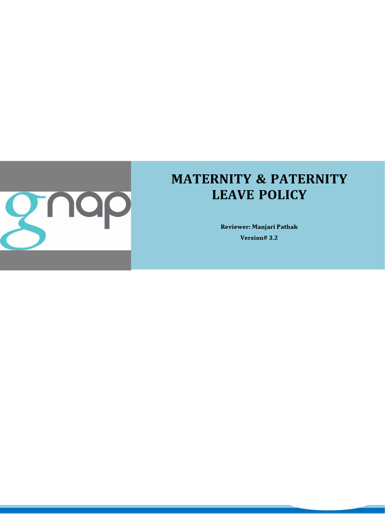 GNAP Maternity & Paternity Leave Policy | PDF | Parental Leave | Employment
