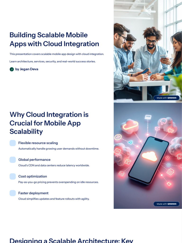 Building Scalable Mobile Apps With Cloud Integration | PDF | Cloud ...