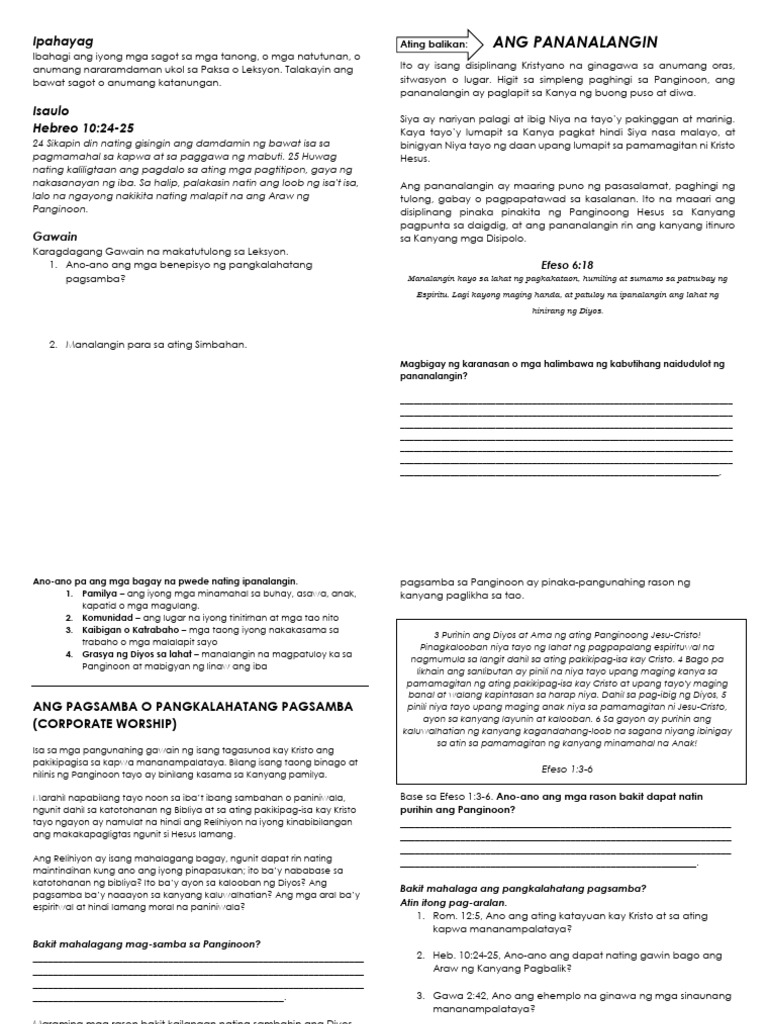 13 Pagsamba | PDF