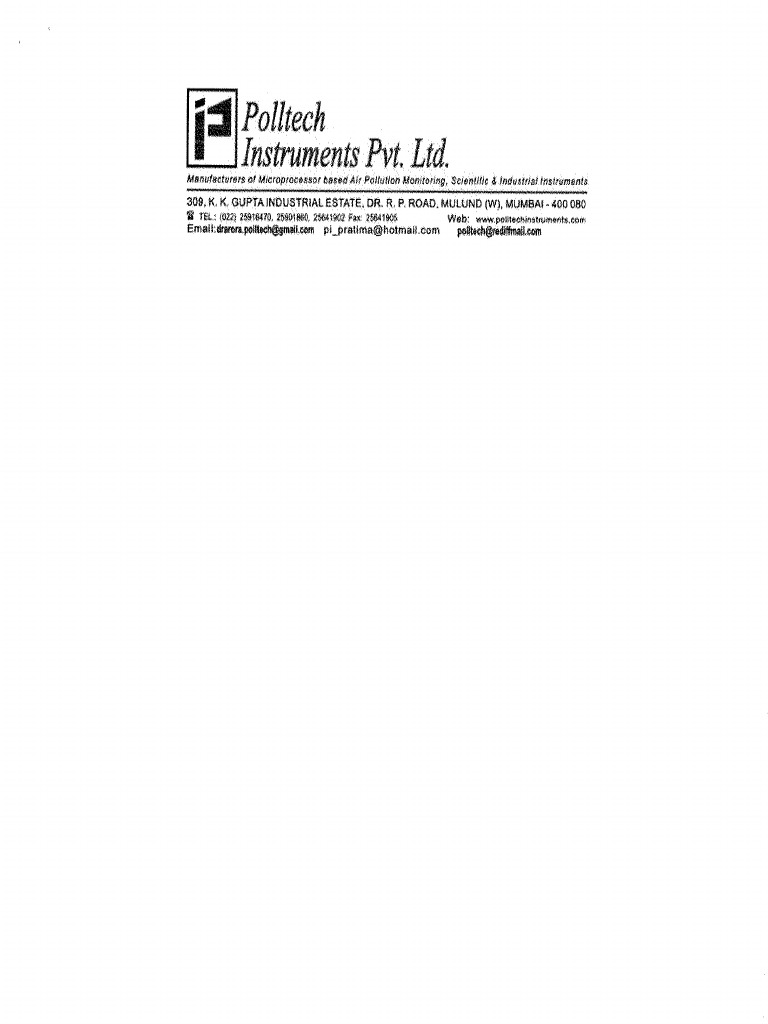 India Instrument Manufacturer | PDF