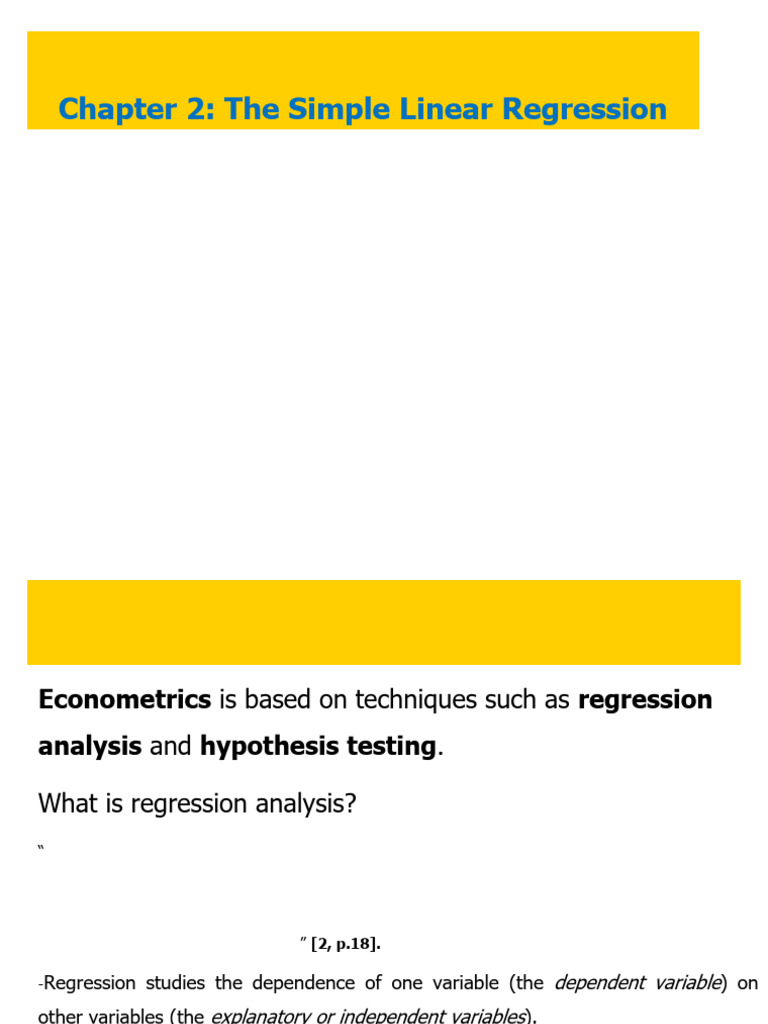 CH - 02 - Simple Regression - TQT | PDF | Ordinary Least Squares ...