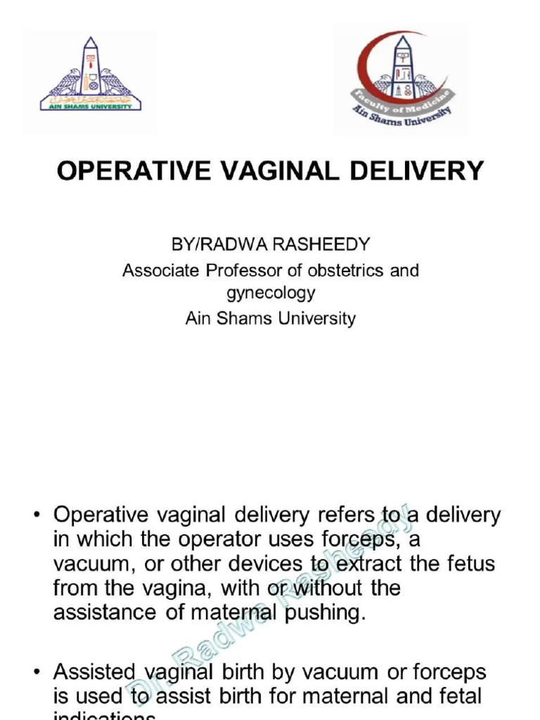 W09.D0 - Operative Vaginal Delivery | PDF