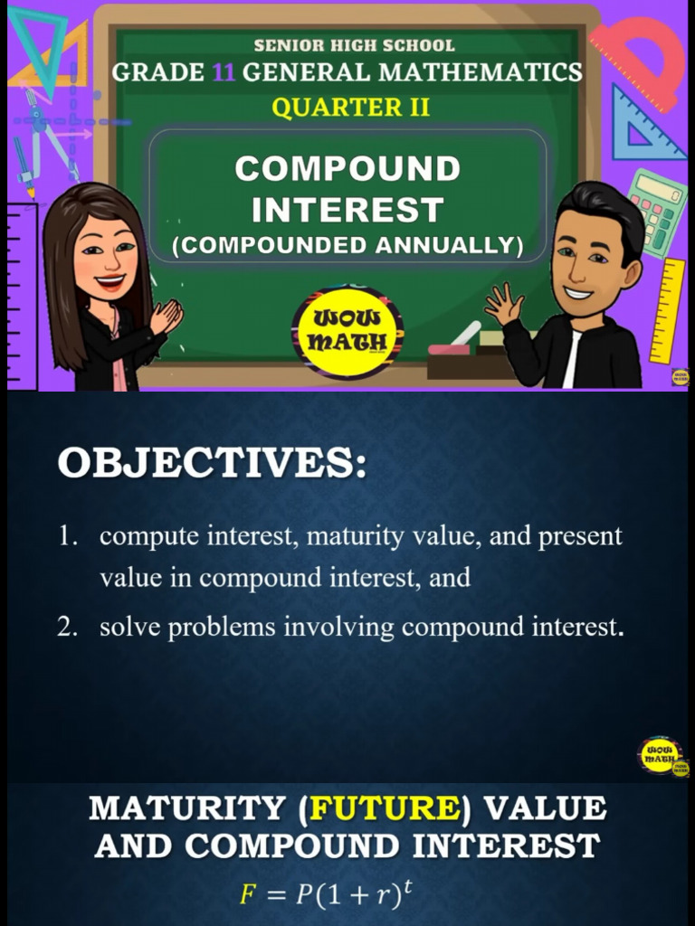 Gen Math - Compount Adn Future Interest | PDF