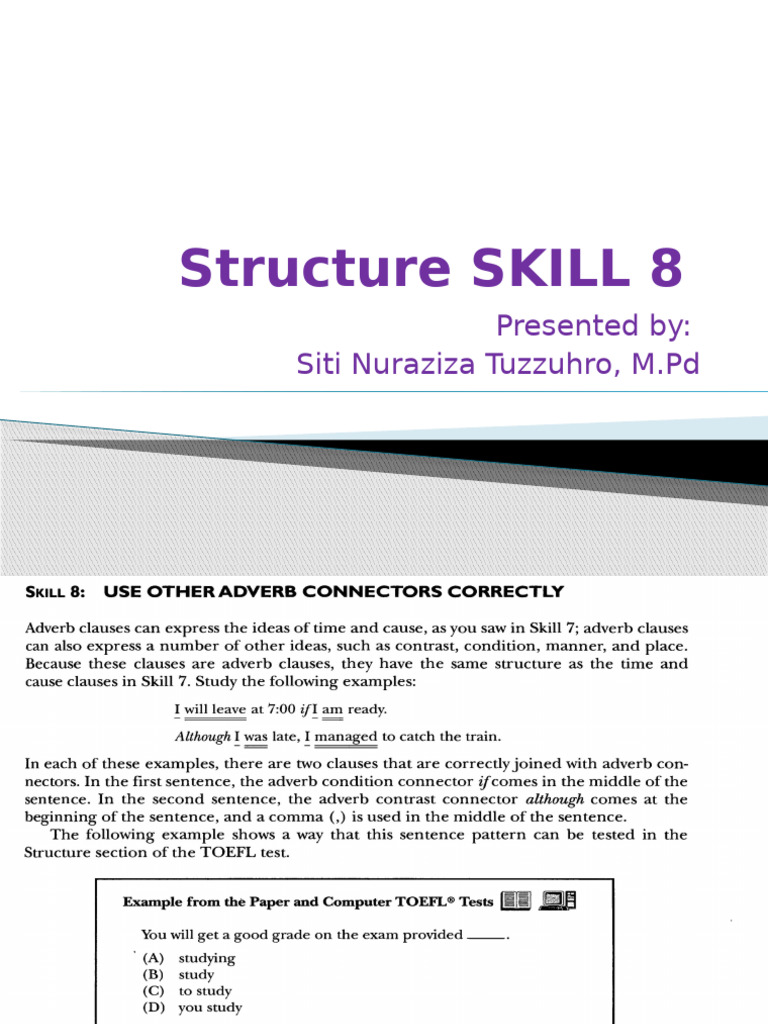 Materi Structure Skill 8 | PDF