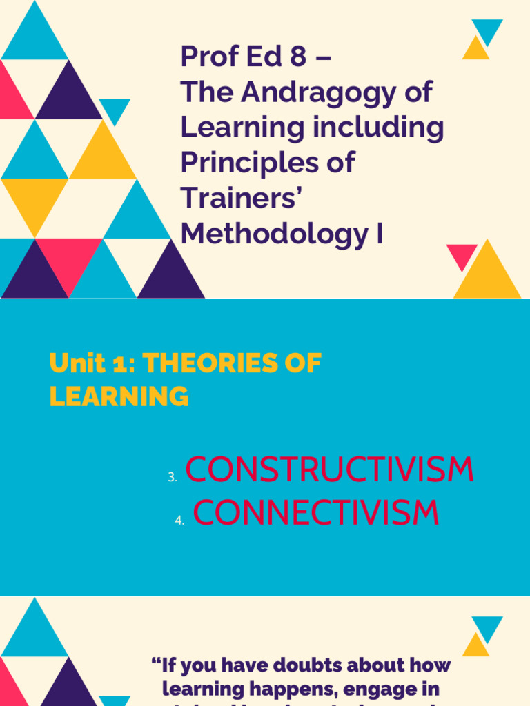 Constructivism vs. Connectivism Explained | PDF | Constructivism ...