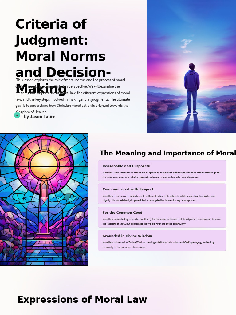 Christian Moral Norms and Decision-Making | PDF | Love | Conscience
