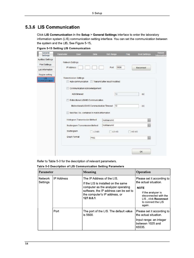 LIS Operation Manual | PDF