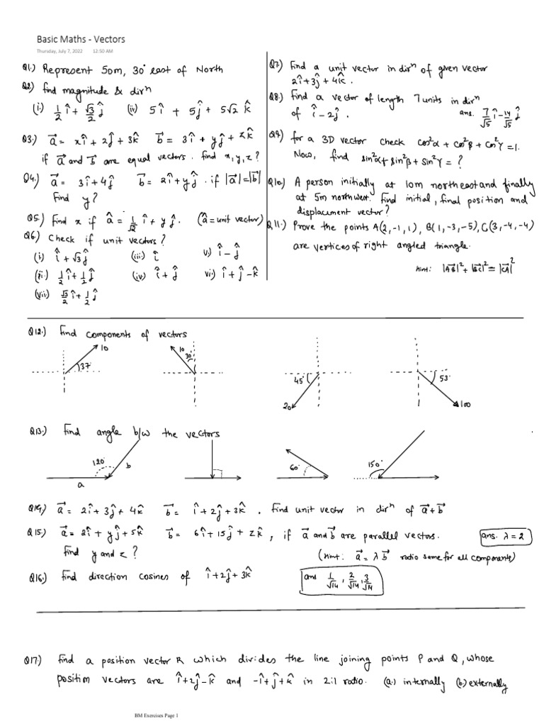 Vectors | PDF
