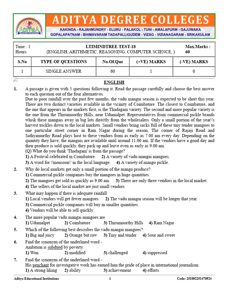 Ltimindtree Test-18 | PDF | Inheritance (Object Oriented Programming ...