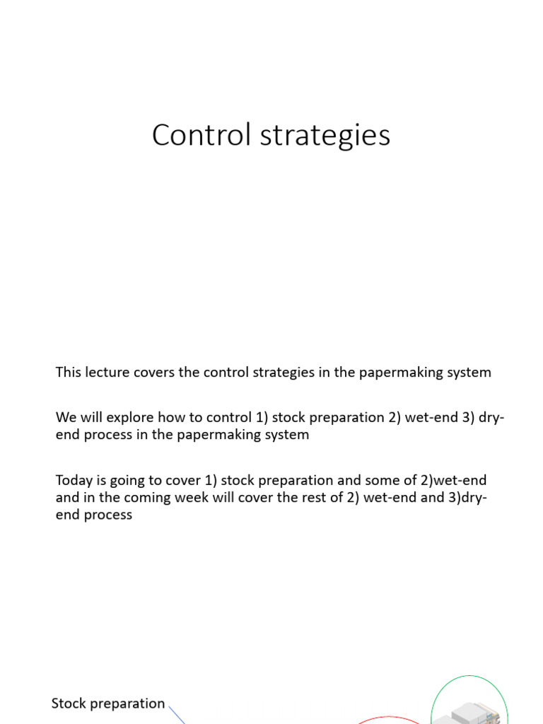 Papermaking Control Strategies Explained | PDF | Paper | Measurement